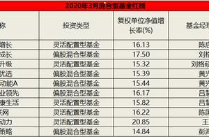 二月混合型基金红黑榜：方正富邦科技创新没赶上吃肉却挨了打